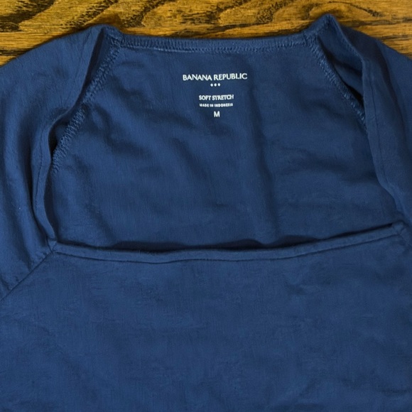 NWOT Banana Republic Navy Long Sleeve Body Suit - Picture 3 of 3